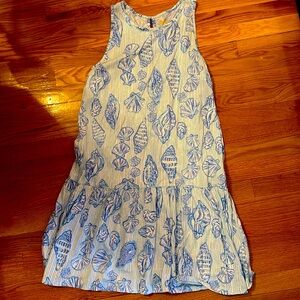 Lilly Pulitzer Women's Dixi Dress, Fresh Water Blue Cool As Shell - Size - XL